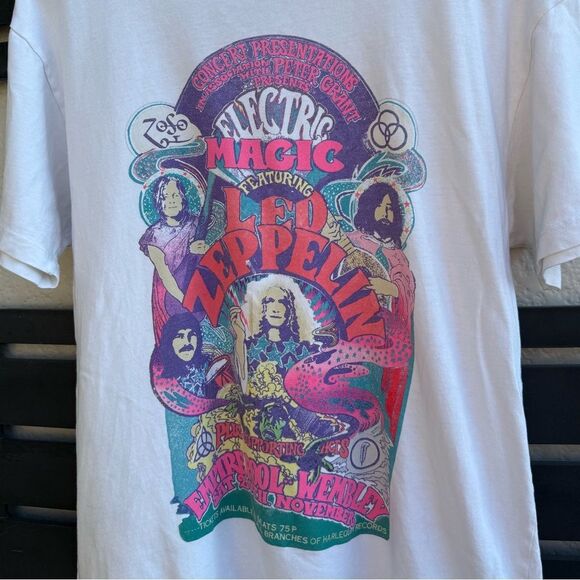 Daydreamer Led Zepplin Electric Magic Weekend Tee in Vintage White | Medium - Picture 5 of 6